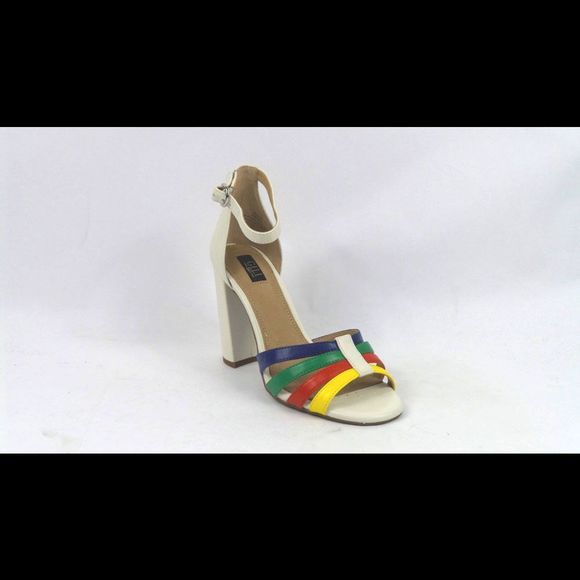G.I.L.I. Rainbow Block Heels Malin Ivory/Retro - Medium - Picture 1 of 5